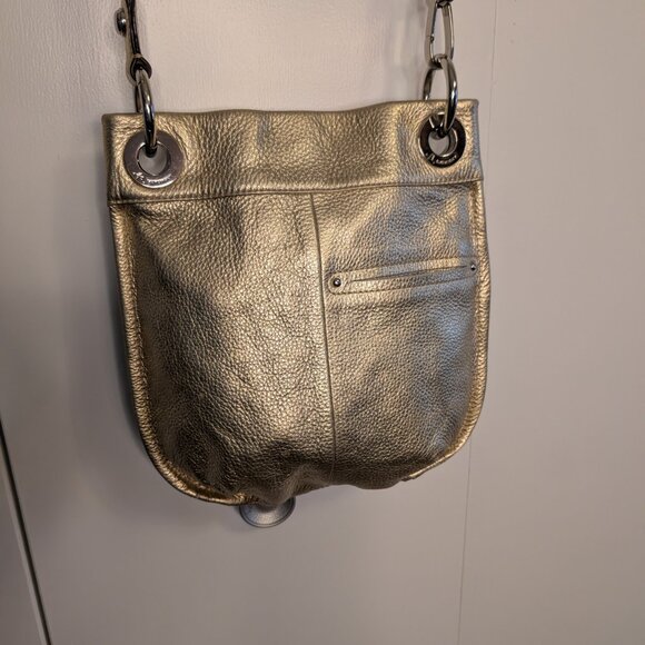 EUC B. Makowsky Gold Crossbody Bag with Luxurious Shimmer - Picture 4 of 16